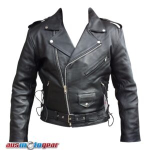Dare Rider™ Genuine Cowhide Leather Brando Leather Jacket