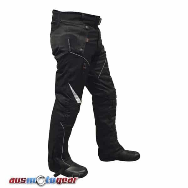 side full length textile pants