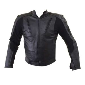 Dare Rider™ Soft Cowhide Leather Jacket Full Black with Air Vent