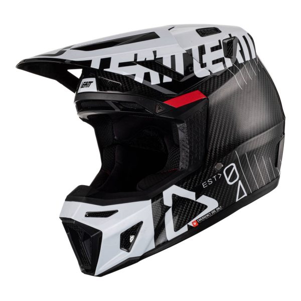 Leatt 9.5 Helmet Kit - Carbon / White (2XL)