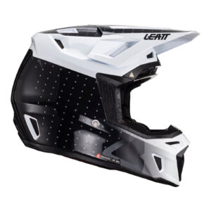 Leatt Helmet Kit Moto 8.5 V24 - Black / White (XS) - Leatt Helmet Kit Moto 8.5 V24 - Black / White (2XL)