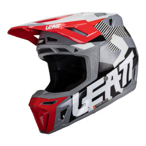 Leatt Helmet Kit Moto 8.5 V24 - Black / White (XS) - Leatt Helmet Kit Moto 8.5 V24 - Forge (2XL)
