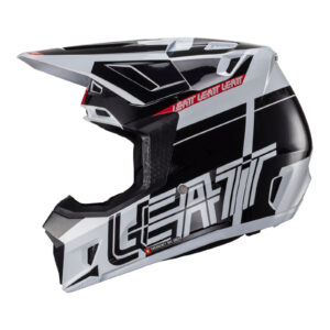 Leatt Helmet Kit Moto 8.5 V24 - Sundown (XS) - Leatt 2024 7.5 Helmet Kit - Black / White (2XL)