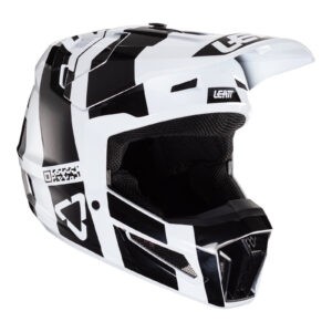 Leatt 2024 3.5 Junior Helmet Kit - Black / White (YM) - Leatt 2024 3.5 Junior Helmet Kit - Black / White (YL)