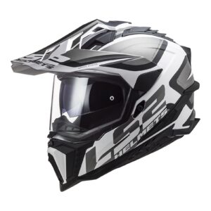 LS2 MX701 Explorer (2XL) Alter - Matte Black / White 06 - LS2 MX701 Explorer HPFC Alter (M) Matte Black / White - 06