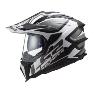 LS2 MX701 Explorer (2XL) Alter - Matte Black / White 06 - LS2 MX701 Explorer HPFC Alter (XS) Matte Black / White 06