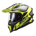 LS2 MX701 Explorer (2XL) Alter - Matte Black / Hi-Vis Yellow