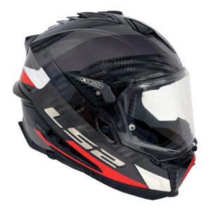 LS2 MX701 Explorer Carbon (2XL) Frontier - Titanium / Red - LS2 MX701 Explorer Carbon (M) Frontier - Titanium / Red
