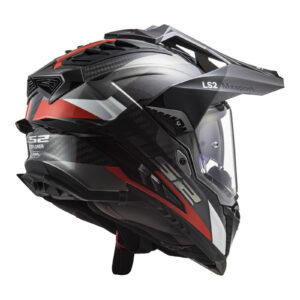LS2 MX701 Explorer Carbon (2XL) Frontier - Titanium / Red - LS2 MX701 Explorer Carbon (S) Frontier - Titanium / Red