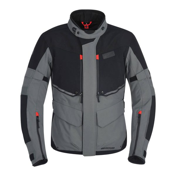 Oxford Mondial Laminate Jacket - Black / Grey (L)