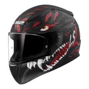 LS2 FF353 Rapid II (2XL) Kaiju - Matte Black / Red / White 06 - LS2 FF353 Rapid II (3XL) Kaiju - Matte Black / Red / White 06