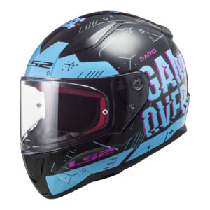 LS2 FF353 Rapid II (M) Player - Black / Sky Blue 06 - LS2 FF353 Rapid II (S) Player - Black / Sky Blue 06