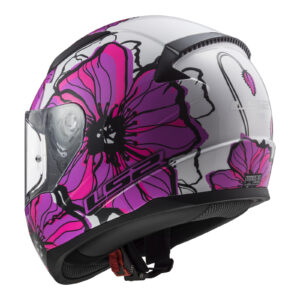 LS2 FF353 Rapid II (2XL) Poppies - Pink 06 - LS2 FF353 Rapid II (M) Poppies - Pink 06